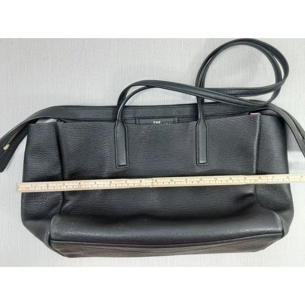 Marc Jacobs The Protege Black Leather Tote Laptop Bag Large Flaw